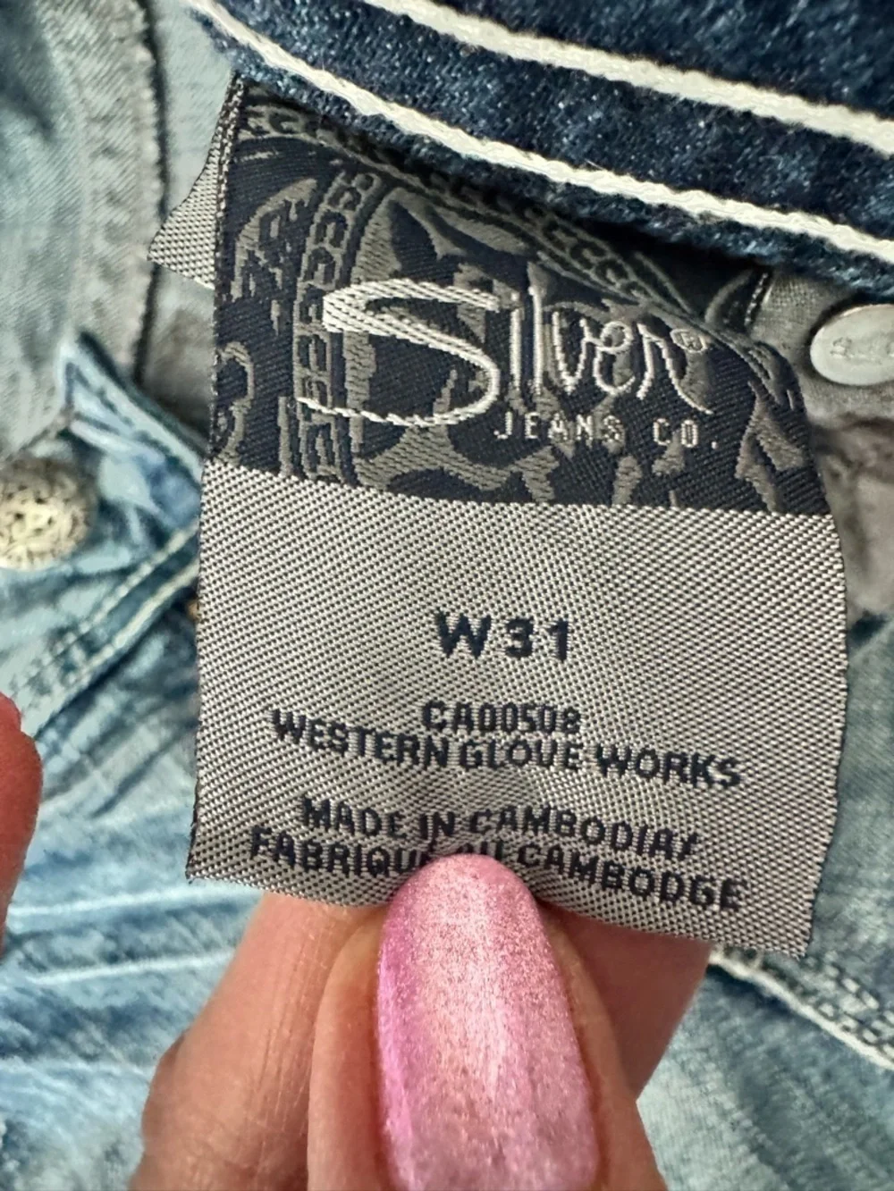 Silver Jeans Co Suki Bermuda Shorts W31 Light Wash Y2K Distressed Summer CC4